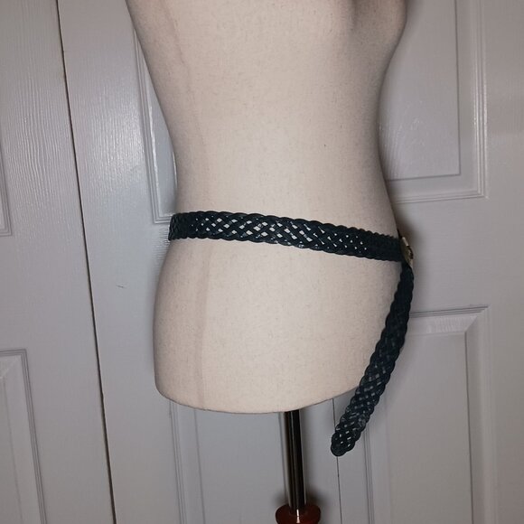 Boho Style Versatile Belt with Unique Buckle Hook Closure Dark Blue/Green Color - Picture 5 of 9